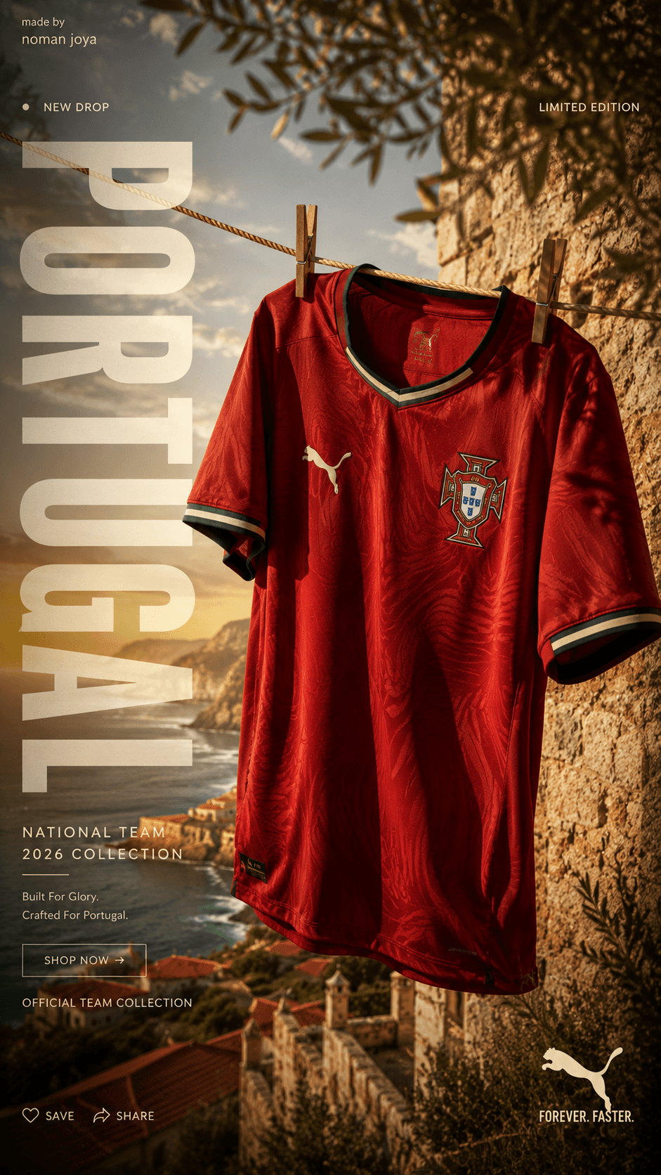 Sportswear campaign poster design